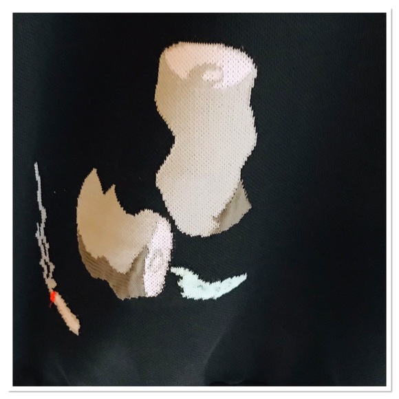 Adidas United Arrows And Sons Knit Sweater City Graffiti Black Size Large - Picture 10 of 14